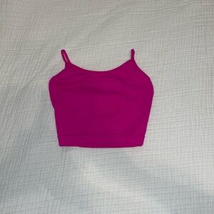 hot pink tight ribbed tank
